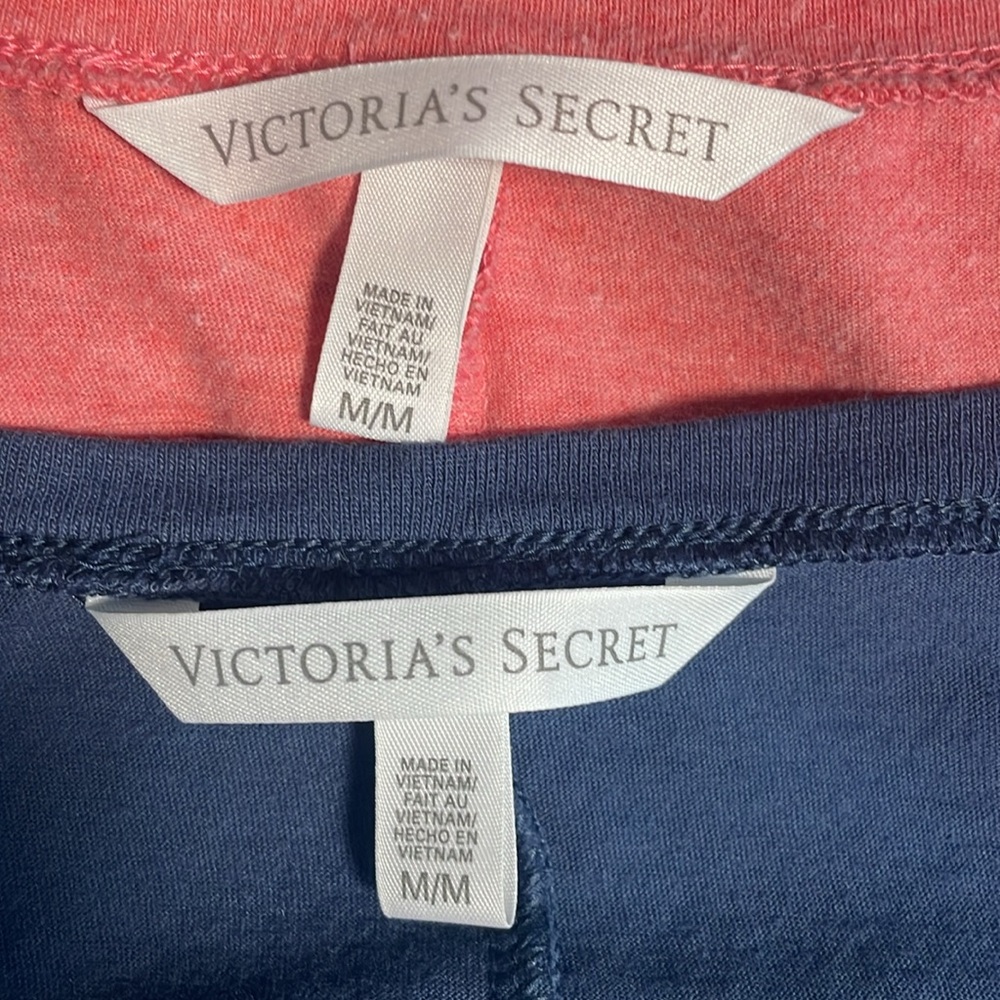 Victoria’s Secret Blue and Pink Tshirt Bundle Size Medium - Picture 6 of 8